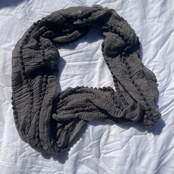 Gray Lightweight Infinity Scarf - Picture 2 of 3